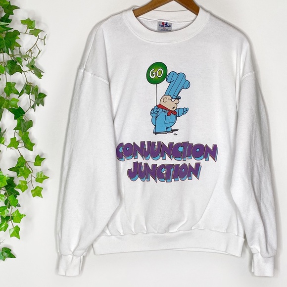 Vintage “Conjunction Junction What’s Your Function?” Schoolhouse Rock Sweatshirt - Picture 10 of 10
